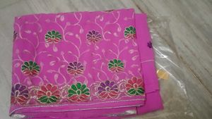 Beautiful Pinkish Floral Sarees