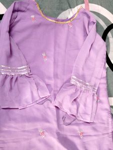 Lavender Kurta Set