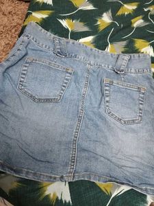 Denim Mini Skirt
