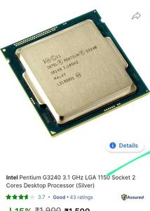 Intel Pentium G3240 CPU