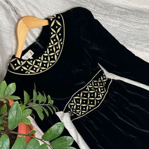 🎉🎉SALE🎉🎉 Korean Rhinestone Velvet Dress