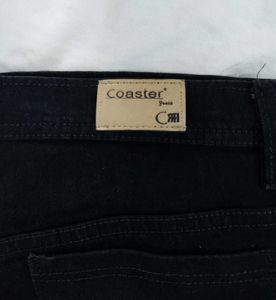 Coaster Pencil Tapered Skinny Fit Black Denim Jean