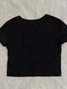 Forever21 Black Crop Top