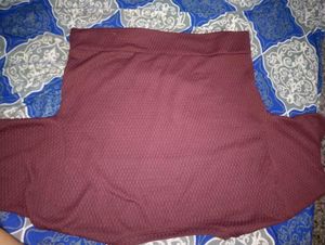 Burgundy Textured Top