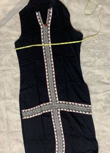 Ethnic Black Sleeveless Kurti