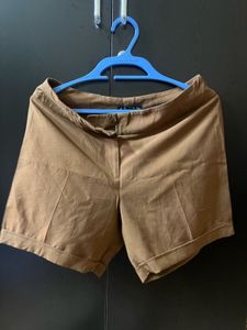 Brown Casual Shorts