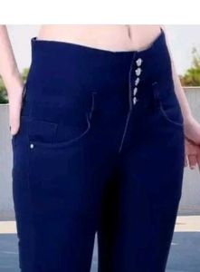 Stylish Navy Blue Skinny Jeans
