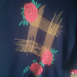 Elegant Navy Blue Kurta