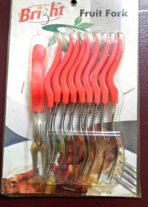 Bright Fruit Forks (Set of 10)