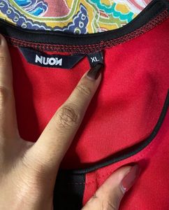 Red And Black Nuon Dress