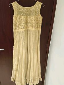 Elegant Gold Embellished Dress