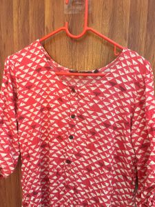 Red Printed Top