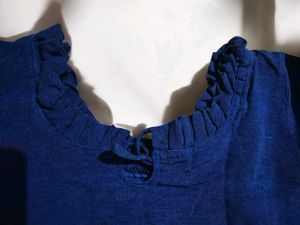 Elegant Blue Casual Dress