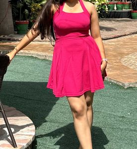Pink Fit & Flare Dress
