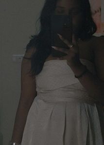 Ivory Corset Mini Dress With Back Loop