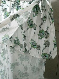 Floral Print Skirt with Tie Detail