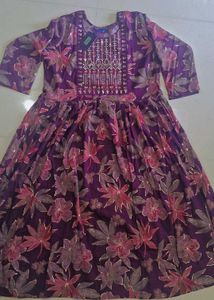 Floral maroon  Ethnic kurta suit