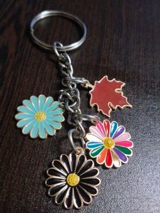 Floral Charm Keychain