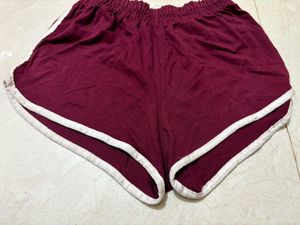 Maroon &amp; White Athletic Shorts