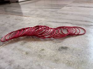 New Matte Pink Metal Bangles