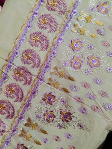 Elegant Embroidered Saree