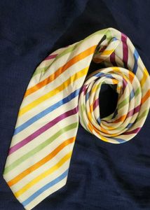 Rainbow Striped Necktie