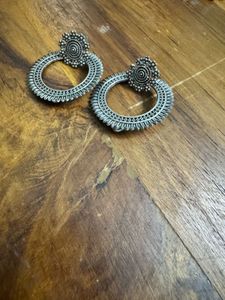 Pink Floral Drop Earrings