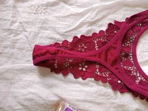 Red lace thong.