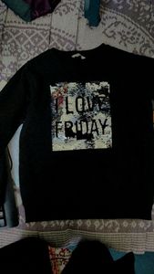 Black Sequence Sweatshirt