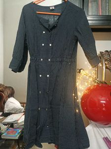 Striped Button-Down Dress