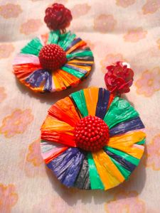 Colorful Flower Earrings