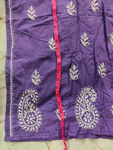 Purple Embroidered Kurta