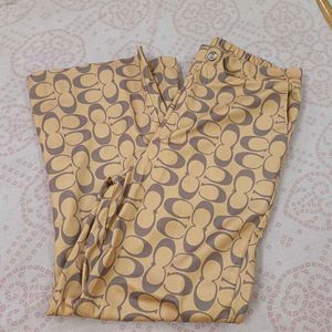 Coach Print Pants