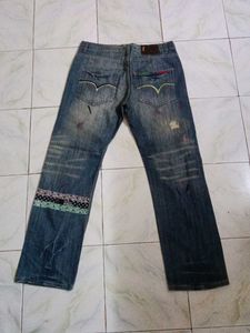 Distressed Denim Jeans