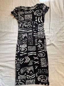 Patterned Bodycon Dress