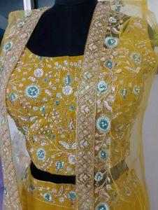 🆕 💛Embroidered Lehenga Pant Set