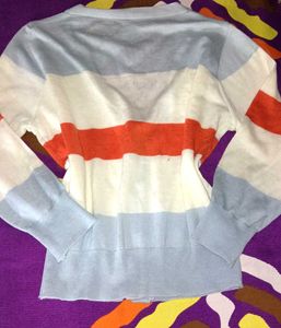 Striped Knit Cardigan🩷