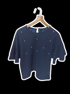 Navy Blue Blouse