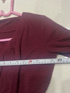 Maroon Knotted Jumpsuit New 🆕
