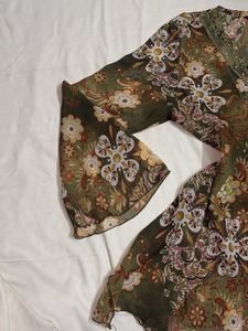 Y2K Kurti with Bell Sleeves