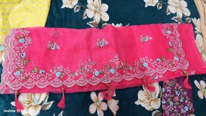 Pink Sequence Embroidered Saree