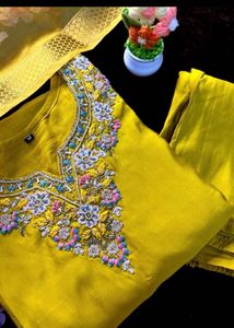 Embroidered heavy Kurta Set