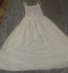 White Cotton Dress(combo)