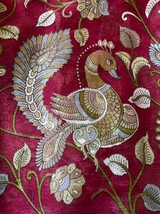 Elegant Printed Saree with blue blouse