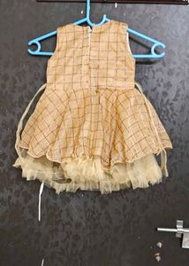 Baby Girl Golden Colour Frock
