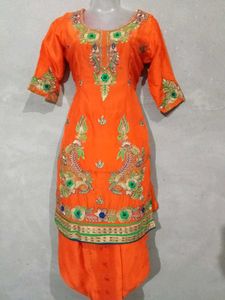 Pure Silk Thread Work Salwar Suit