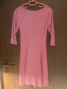 Cute Red Dress With Stripes