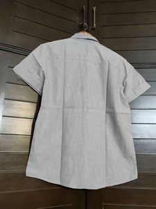 UGIZ Men Cotton Linen Smart Fit Short Sleeve Shirt