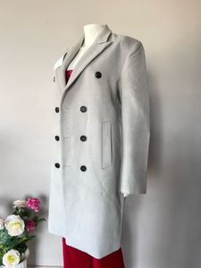Gray Double-Breasted coats .NO NEGOTIATIONS