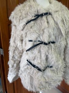 Off white Fur Coat